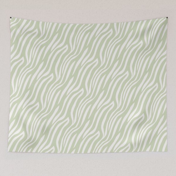 Item preview, Minimalistic Pistachio Abstract Zebra Pattern designed and sold by dasiegraphics.
