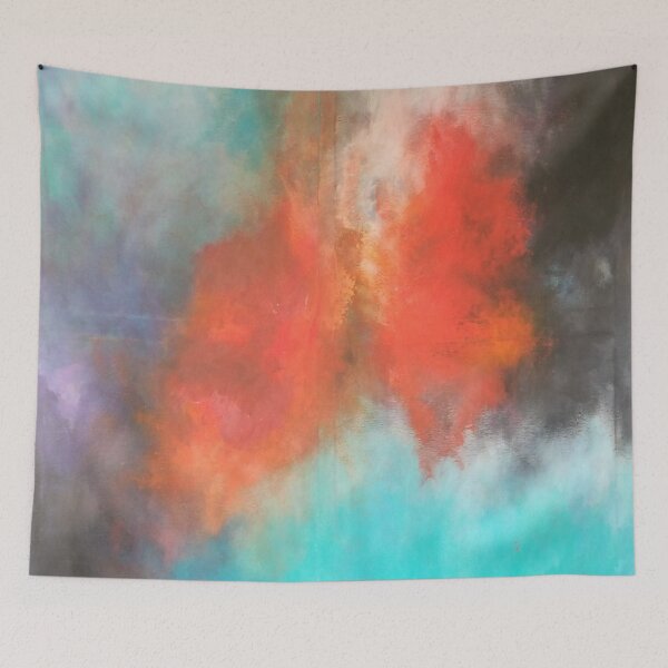Item preview, Orange Abstract Thunder Clouds designed and sold by LisWilliams.