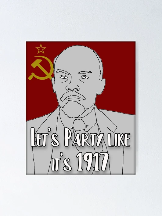 額装品/Apparition of Lenin/ダリ/ポスター Communist Propaganda - Dictator Lenin - Original USSR Soviet