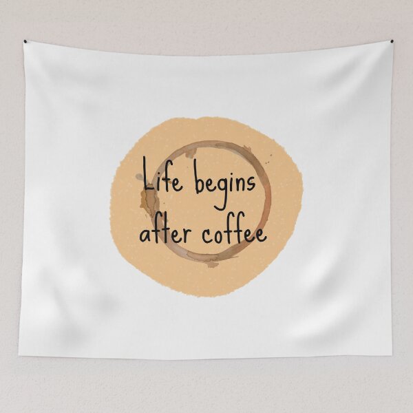 Item preview, Life begins after coffee designed and sold by Karkalasev.