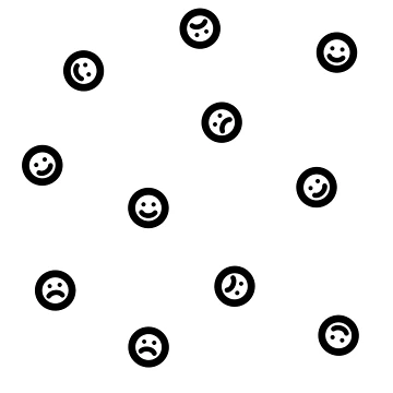 Artwork thumbnail, Happy and Sad Faces by Reeseworks