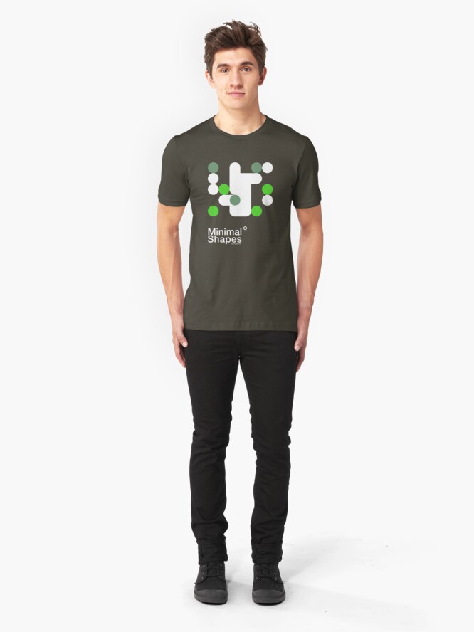 Alternate view of minimal shapes 002 Slim Fit T-Shirt