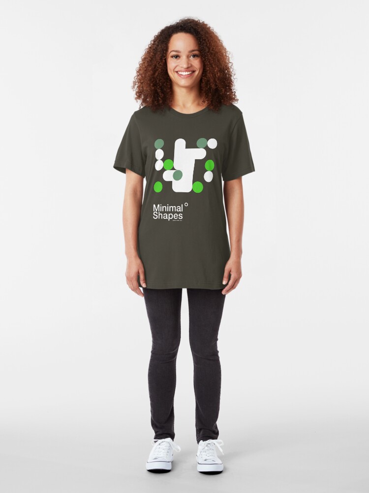 Alternate view of minimal shapes 002 Slim Fit T-Shirt