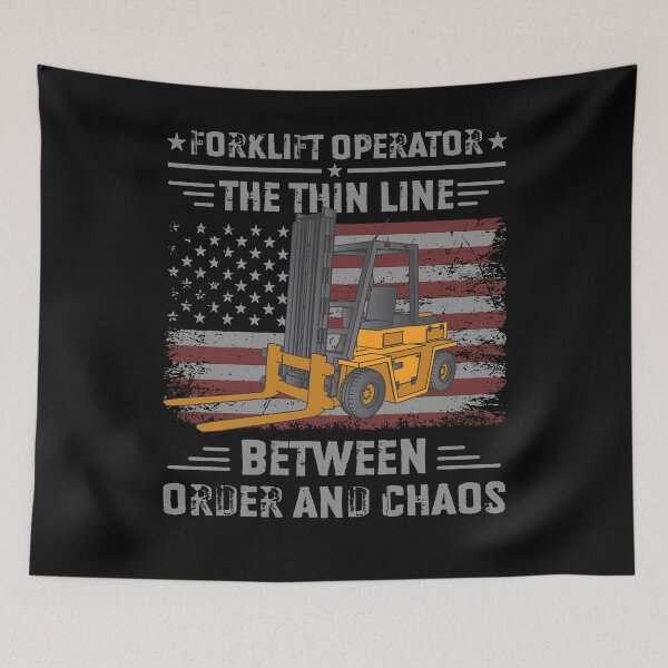 Item preview, Forklift Operator USA Flag Art designed and sold by MrEddie10.