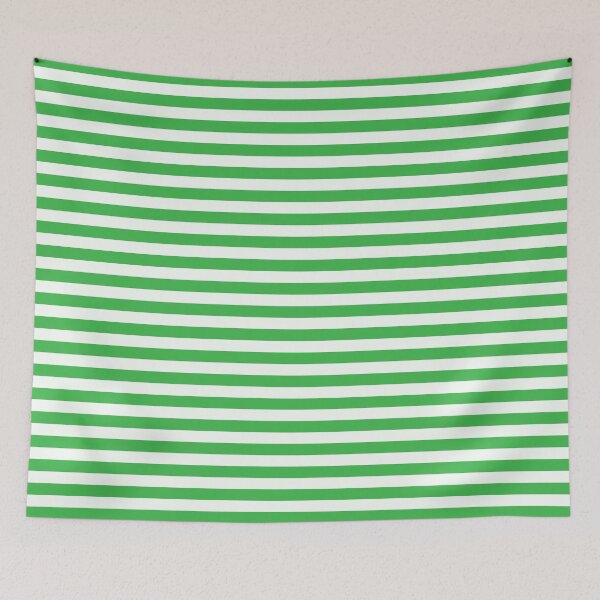 Item preview, Green with White Horizontal Stripes designed and sold by cabgodfrey.