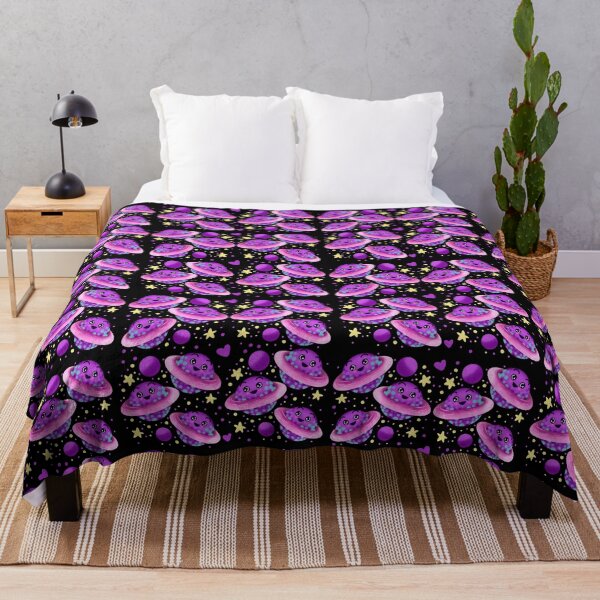 Item preview, A pattern of purple Saturn planets designed and sold by jazzydevil.