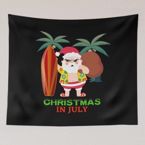 Item preview, Christmas in July Santa Surfing Summer Surf designed and sold by Ibu83.