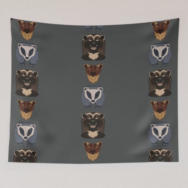 Item preview, Mustelidae Symmetry Graphic designed and sold by HarpWyrmDraws.