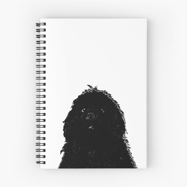 Item preview, Cabeza de perro Terranova Negra designed and sold by Moonyflower.
