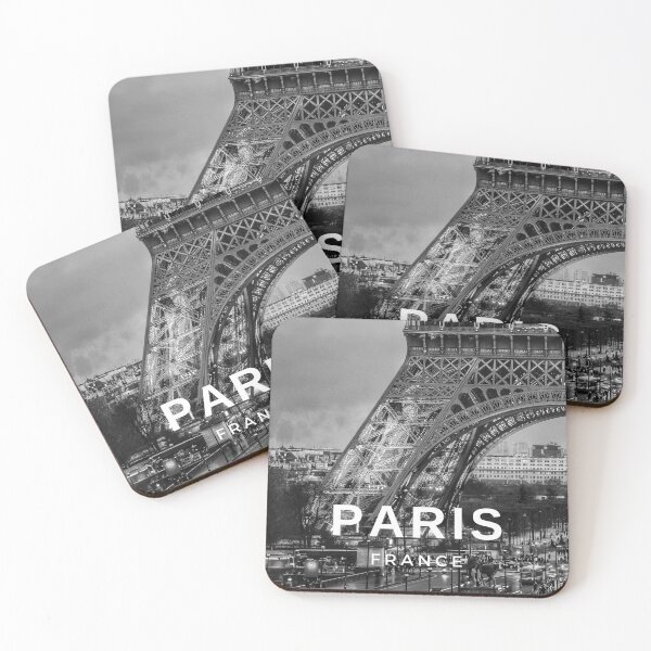 Item preview, Romantic, Eiffel Tower, Paris, France, Black and White designed and sold by Magic Love Art Print.