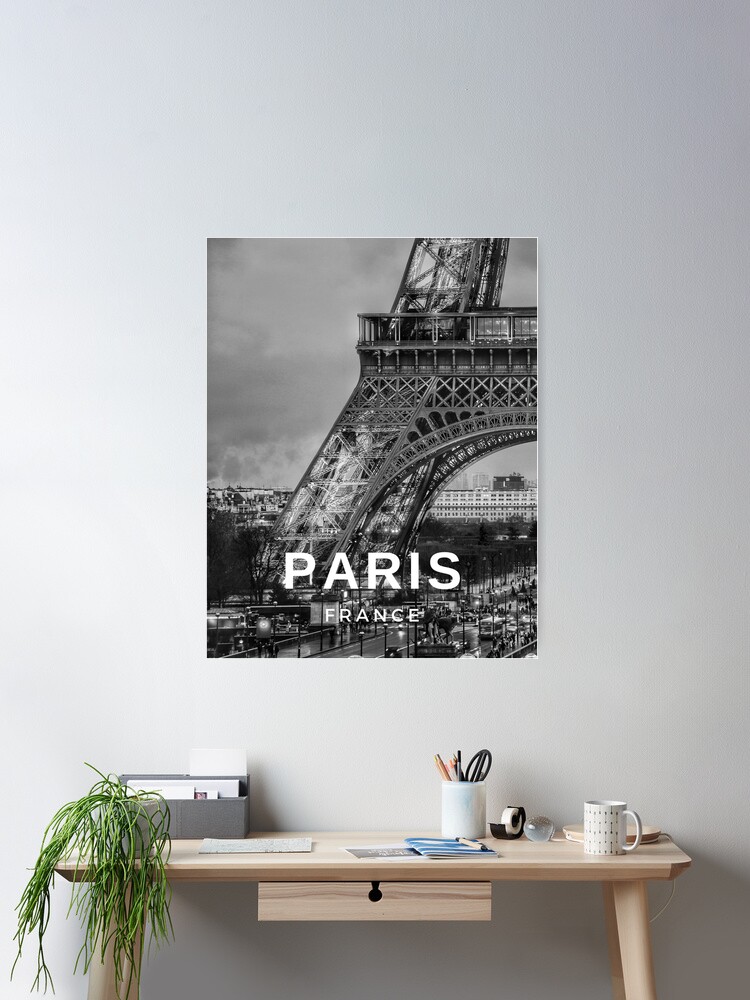 NaanleStylish Romantic France Paris With Eiffel Tower Soft Fluffy Guest Set Of 2 Hand Towels Multipurpose Decor For Bathroom Hotel Gym And Spa 14 X 28 Black