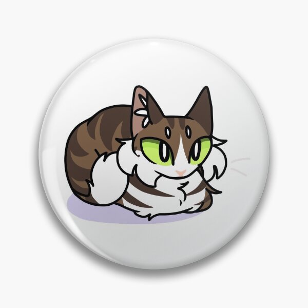 Artikelvorschau, Süßes flauschiges braun-weißes Tabby-Laib-Katzen-Design entworfen und verkauft von nummiequack.