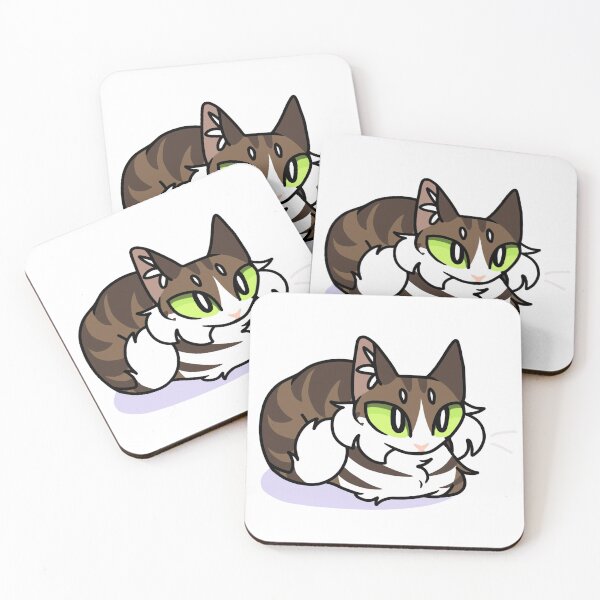 Artikelvorschau, Süßes flauschiges braun-weißes Tabby-Laib-Katzen-Design entworfen und verkauft von nummiequack.