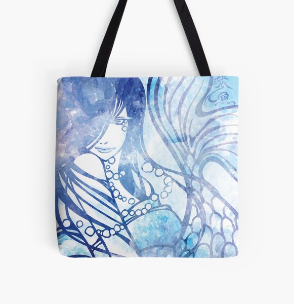 Pearl Mermaid - born in water, moon drops, mermaid tears, birth stone All Over Print Tote Bag