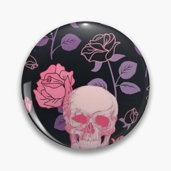 Item preview, Skull with flowers designed and sold by Oeht.