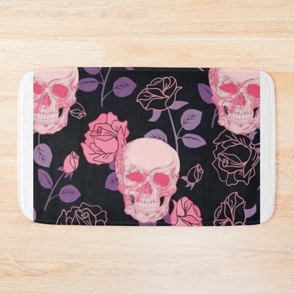 Item preview, Skull with flowers designed and sold by Oeht.