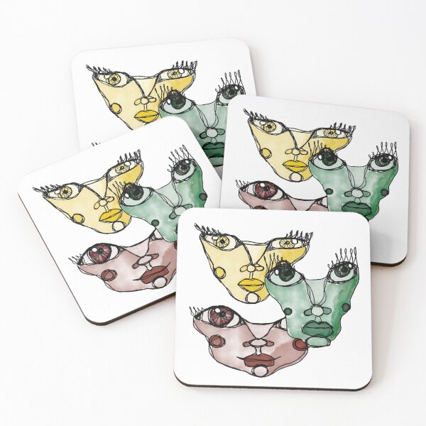 Item preview, Beautiful Trash Line Art Faces designed and sold by illustrabby.