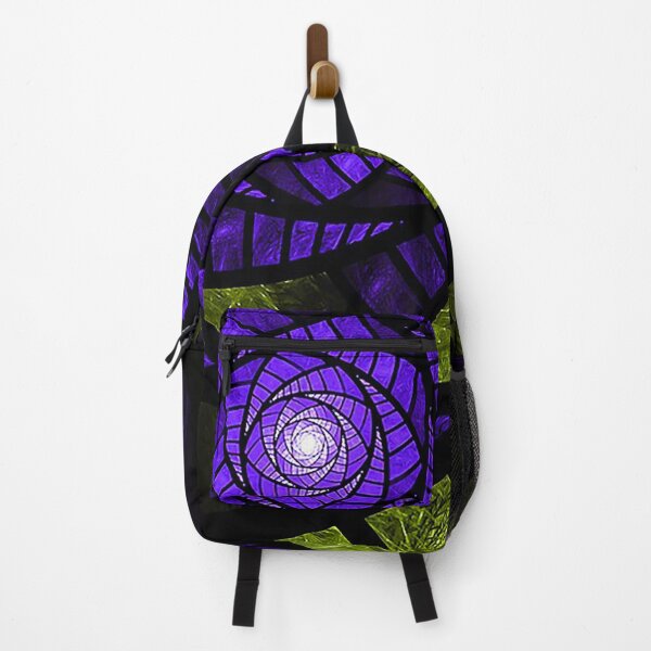 Item preview, Rose and Conch purple stained glass pattern, fractal rose, fractal conch, spiral, purple and green designed and sold by Nostrathomas66.
