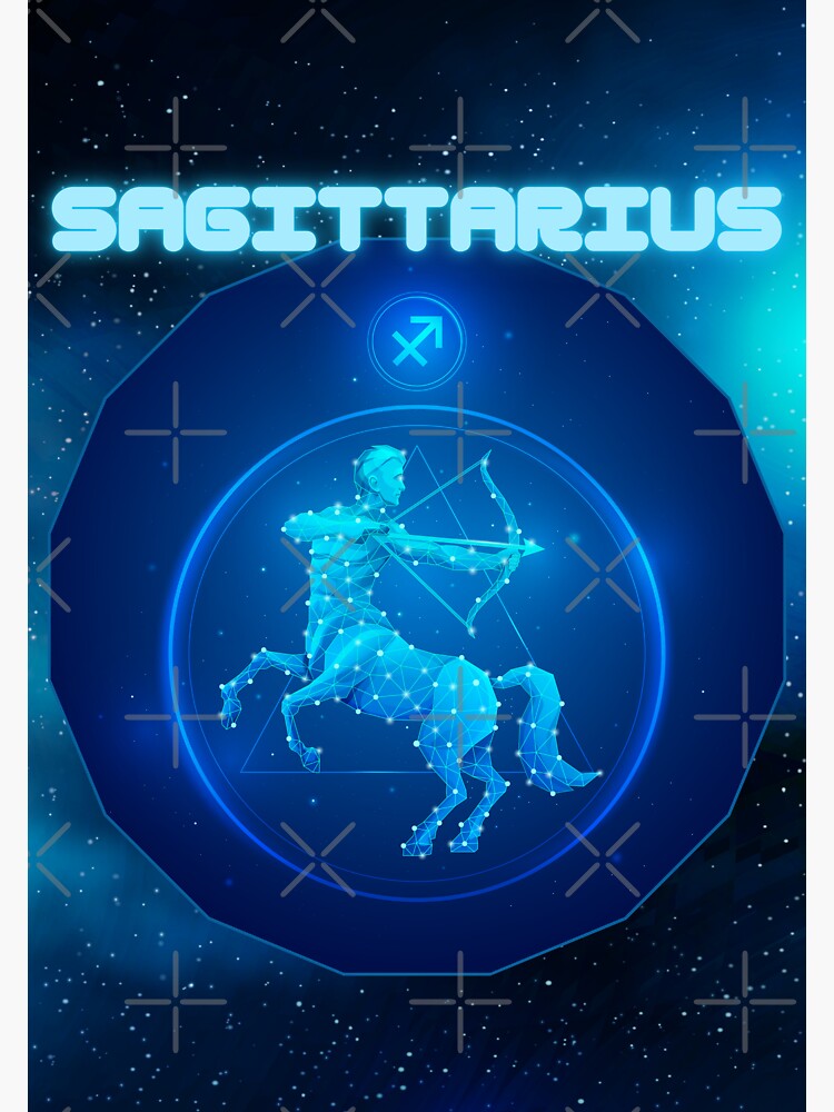 "SAGITTARIUS Astrology & Zodiac Sign" Sticker by Epantha Redbubble