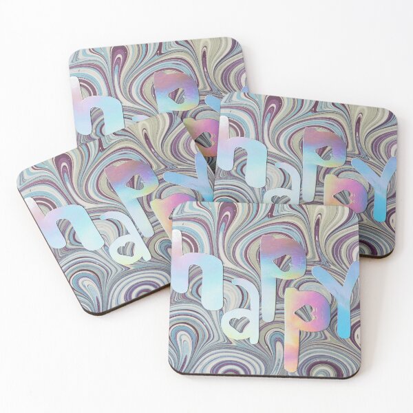 Item preview, happy pastel holographic designed and sold by buzzcutart.