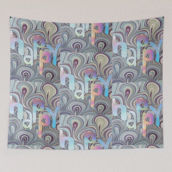 Item preview, happy pastel holographic designed and sold by buzzcutart.