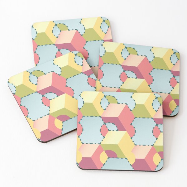 Item preview, hexagon cube pattern designed and sold by egg-pdf.