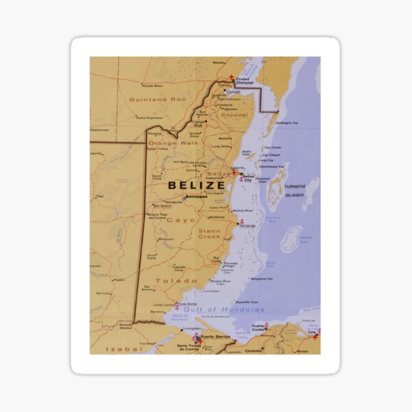 Item preview, Belize Map (1990) Central America Country Atlas designed and sold by BravuraMedia.