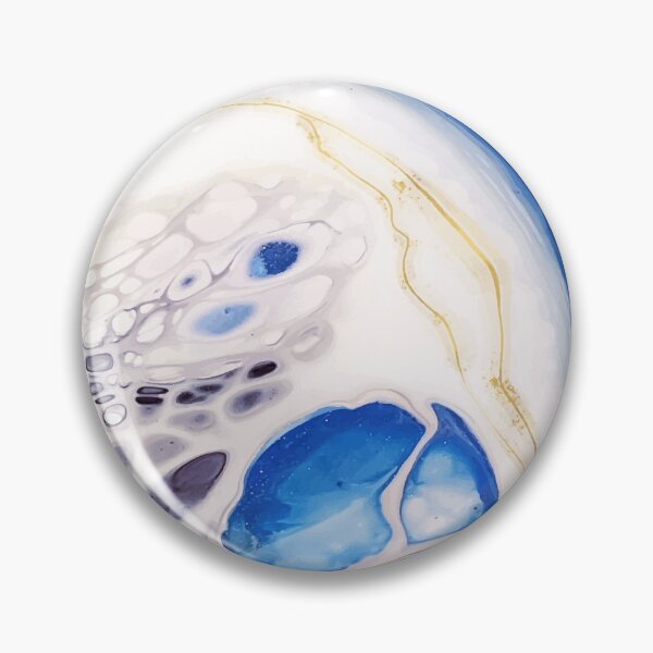 Item preview, Marble Abstract Blue and White Art designed and sold by SharpWallArts.