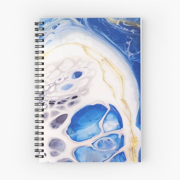 Item preview, Marble Abstract Blue and White Art designed and sold by SharpWallArts.