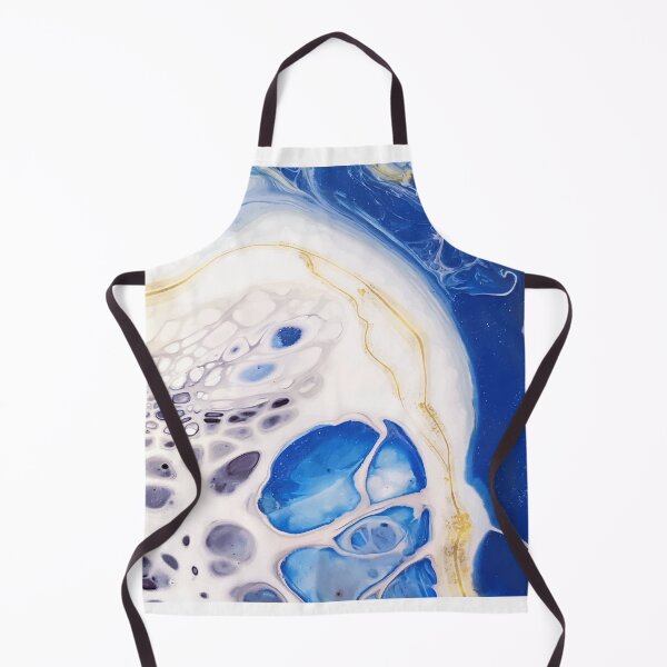 Item preview, Marble Abstract Blue and White Art designed and sold by SharpWallArts.