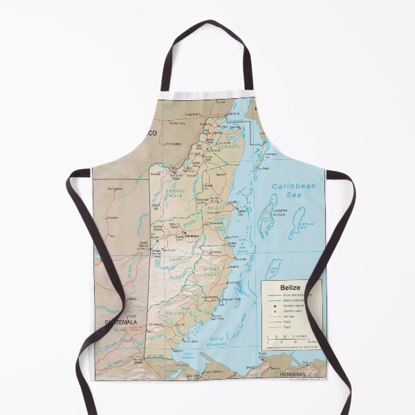 Item preview, Belize Map (2003) Vintage Central America Country Atlas designed and sold by BravuraMedia.
