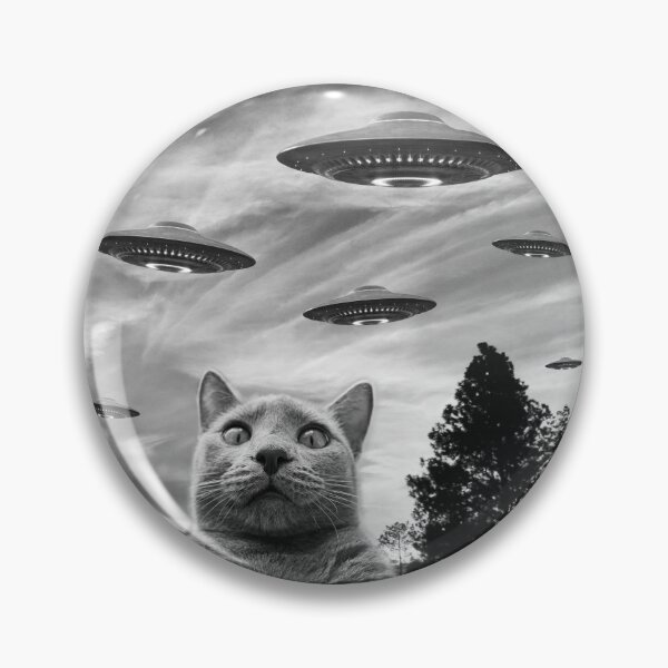 Item preview, Cat Alien UFO designed and sold by triadstudio.