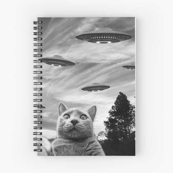 Item preview, Cat Alien UFO designed and sold by triadstudio.