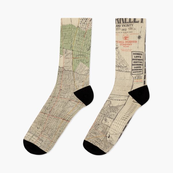 Item preview, Old Berkeley CA Map (1912) Vintage San Francisco Bay Suburb Atlas designed and sold by BravuraMedia.