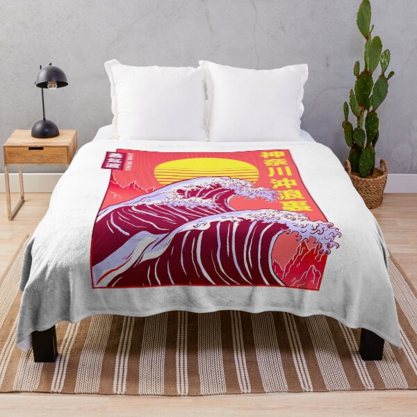 Item preview, The great wave off Kanagawa Vintage Retro Landscape sunset designed and sold by TRIBExSPACE.