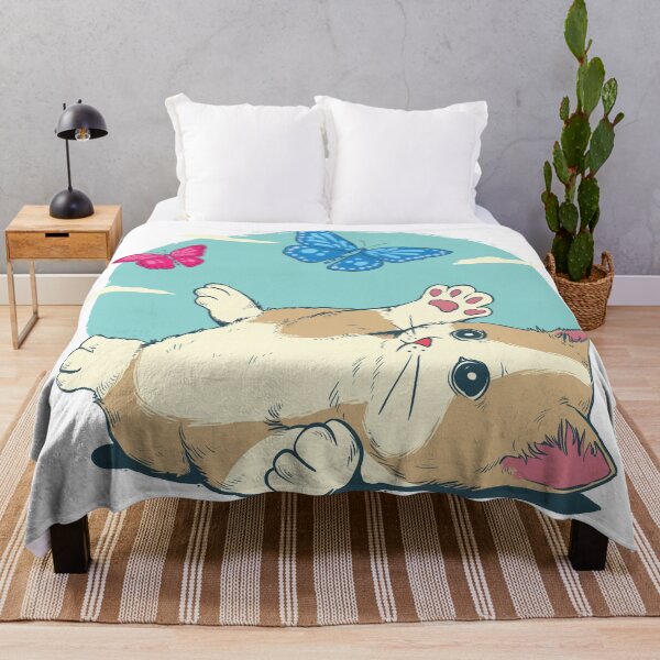Item preview, Kawaii Kitty Cat Feline Butterfly Insects designed and sold by ozunu.