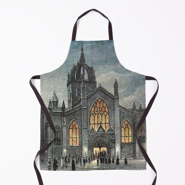 Item preview, Vintage Illustration of St. Giles Cathedral at night, Edinburgh designed and sold by yourscotland.
