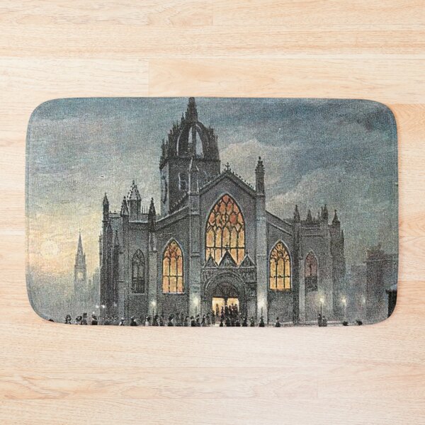 Item preview, Vintage Illustration of St. Giles Cathedral at night, Edinburgh designed and sold by yourscotland.