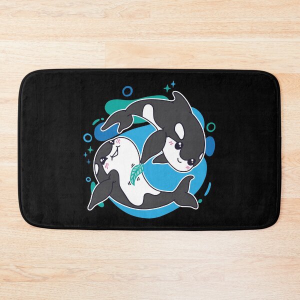 Item preview, Killer Whales Cute Cartoon designed and sold by infleims.