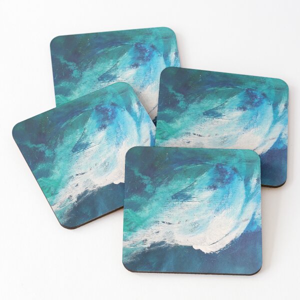 Item preview, Aqua Seahorse Acrylic Abstract Artwork designed and sold by LisWilliams.