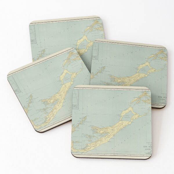 Item preview, Old Bermuda Map (1924) Vintage Bermudian Island Nautical Chart  designed and sold by BravuraMedia.