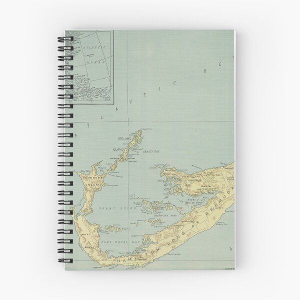 Item preview, Old Bermuda Map (1924) Vintage Bermudian Island Nautical Chart  designed and sold by BravuraMedia.