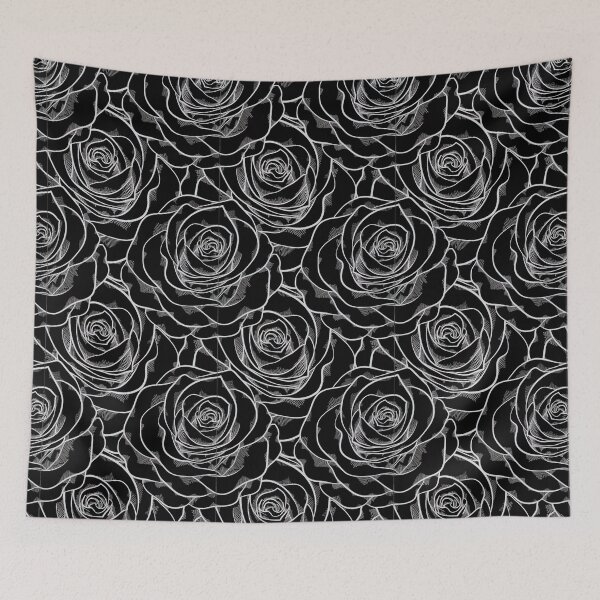 Item preview, Black Rose Pattern, Black Rose Seamless Pattern, Black Rose Pattern Design   designed and sold by graphic-genie.