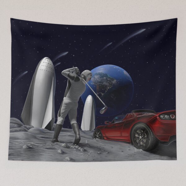 Item preview, Golf on the Moon - Starman designed and sold by DeLuceArt.