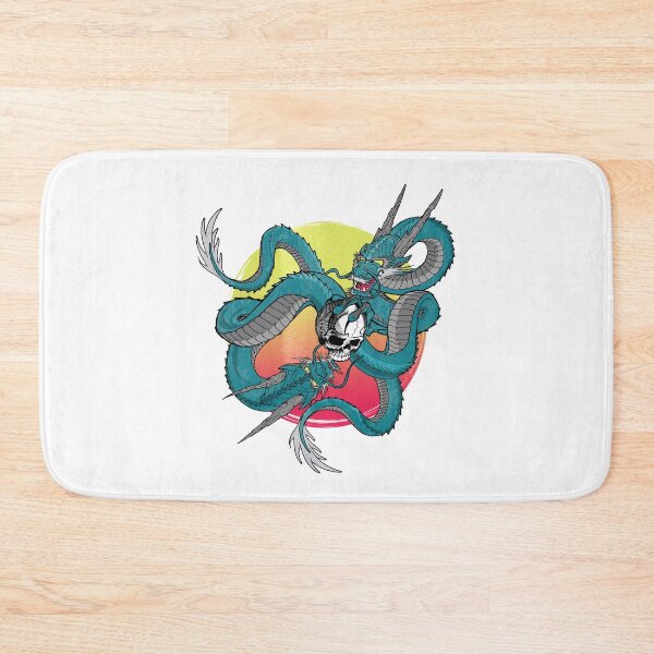 Item preview, Japanese dragon holding skull- anime design designed and sold by josephsteez.