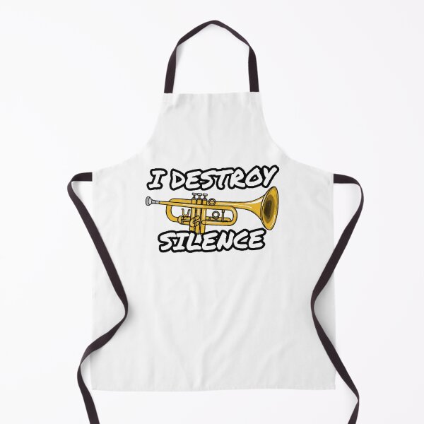 Item preview, I Destroy Silence Trumpet Player Trumpeter Brass Musician designed and sold by doodlerob.