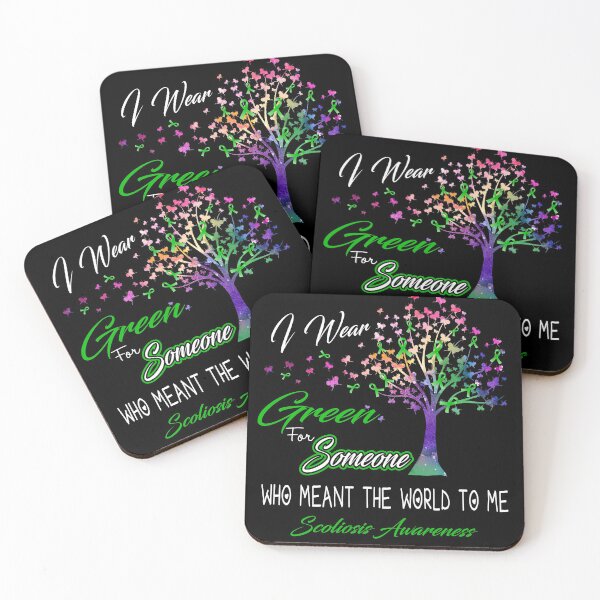 Item preview, I Wear Green For Someone Scoliosis Awareness designed and sold by Gillosina.