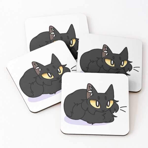 Item preview, Cute fluffy black loaf cat design  designed and sold by nummiequack.