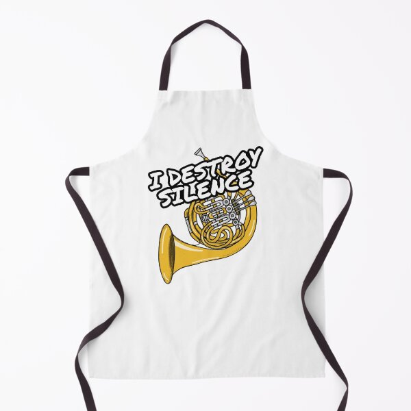 Item preview, I Destroy Silence French Horn Player Brass Musician designed and sold by doodlerob.