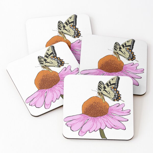 Item preview, Swallowtail Butterfly Resting on a Coneflower designed and sold by JMPatenaude.